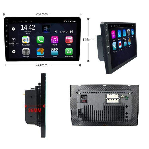 10 Touchscreen Wireless/Wi-Fi/Bluetooth Car Display with Apple