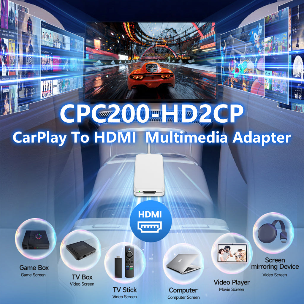 HDMI CarPlay Dongle for Cars with OEM Wired CarPlay