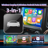 Binize HDMI Adapter with Wireless CarPlay/Andriod Auto for Cars with Factory wired CarPlay