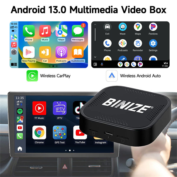 Android 13 CarPlay Ai Box for Toyota Tundra 2023 2024