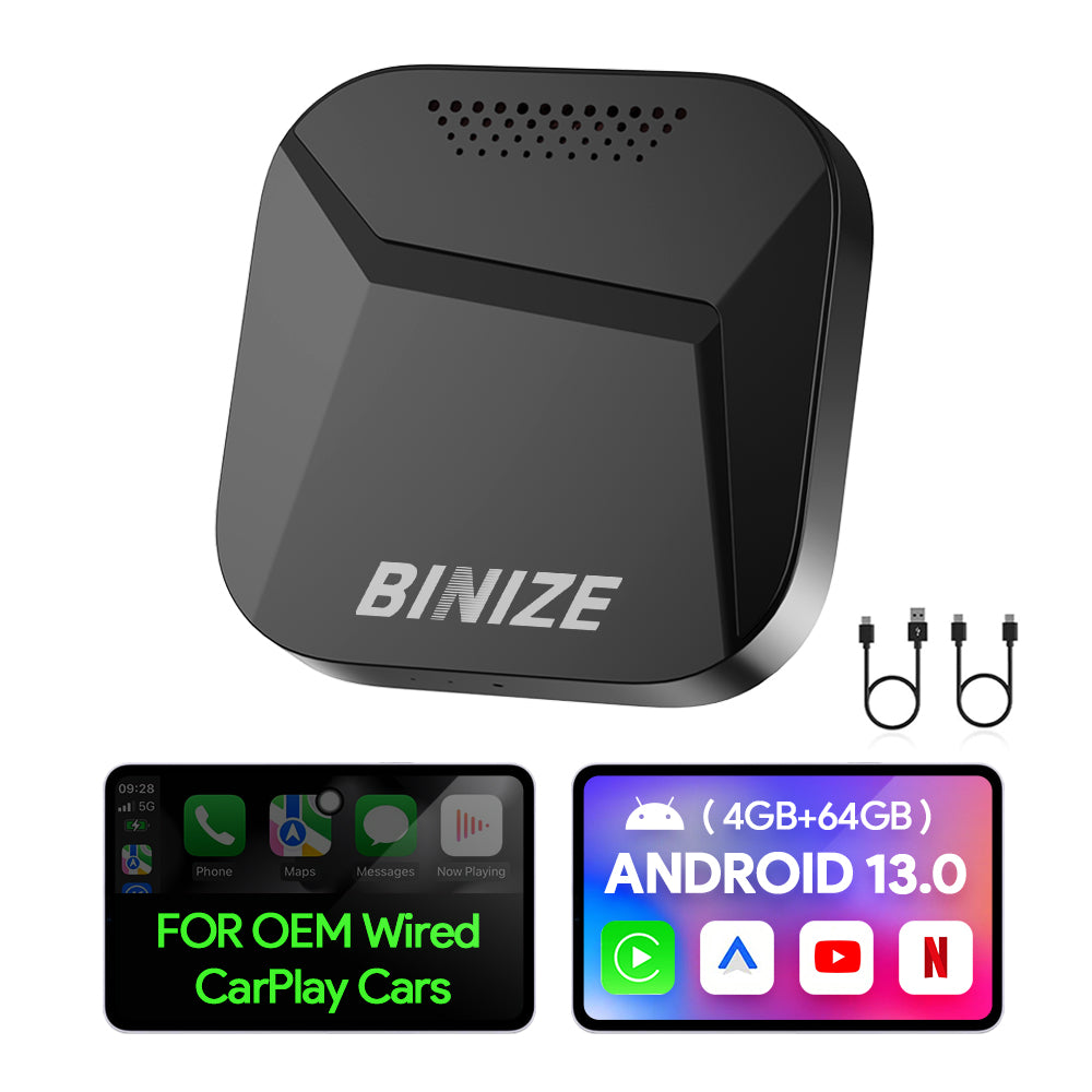 Binize Best CarPlay Wireless Adapter with HDMI for OEM CarPlay