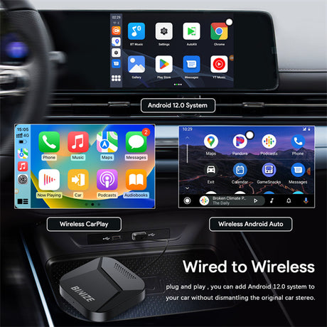 Wireless Android Car Streaming Box for Toyota Tundra 2023 2024