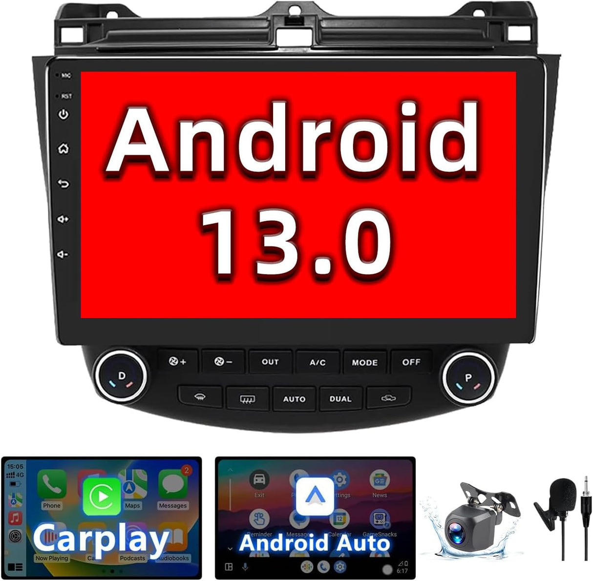 Binize 2003-2007 Honda Accord Android 10 with CarPlay Bluetooth